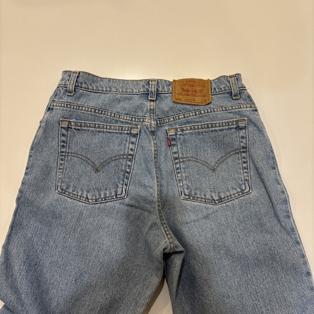 Vintage 90s Levi's 550 Size 13 Juniors Red Tab Made In USA Excellent Condition - Picture 9 of 10